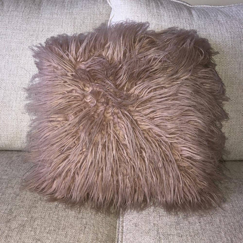 Pink Fuzzy Pillow